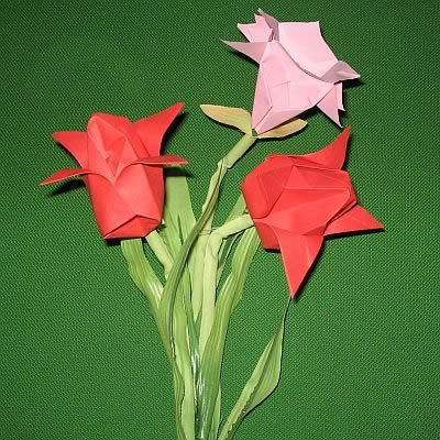 Papierblume - Tulpe aus Papier